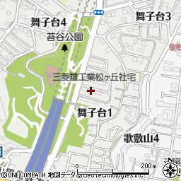 三菱重工業株式會社神戸造船所　松ヶ丘住宅Ｂ‐５周辺の地図