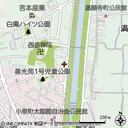 奈良県大和郡山市満願寺町814-25周辺の地図