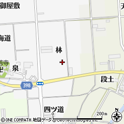 愛知県田原市伊川津町（林）周辺の地図