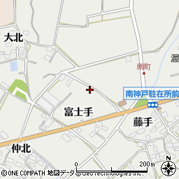 愛知県田原市南神戸町富士手66周辺の地図