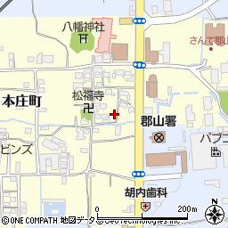 奈良県大和郡山市本庄町162周辺の地図