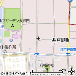 奈良県大和郡山市井戸野町246-3周辺の地図