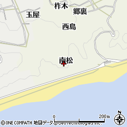 愛知県田原市東神戸町（南松）周辺の地図