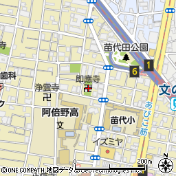 即應寺周辺の地図