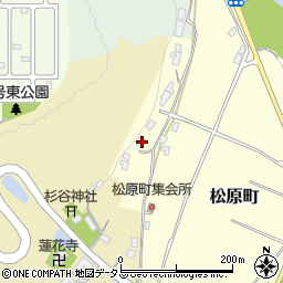 三重県名張市松原町691-1周辺の地図