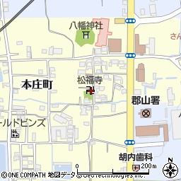 奈良県大和郡山市本庄町170周辺の地図