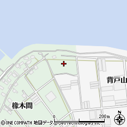 愛知県田原市古田町背戸山周辺の地図