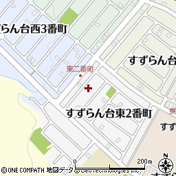 三重県名張市すずらん台東２番町22周辺の地図