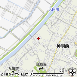 愛知県田原市中山町神明前220周辺の地図