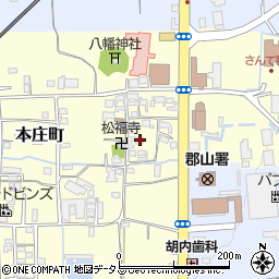 奈良県大和郡山市本庄町172周辺の地図