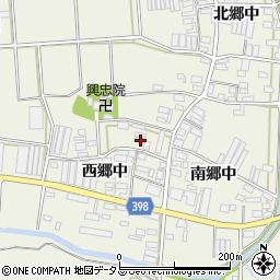 愛知県田原市村松町西郷中12周辺の地図