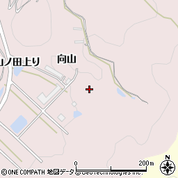 愛知県田原市野田町向山周辺の地図