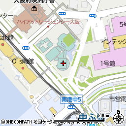 ローソンＳグランドプリンスホテル大阪ベイ店周辺の地図