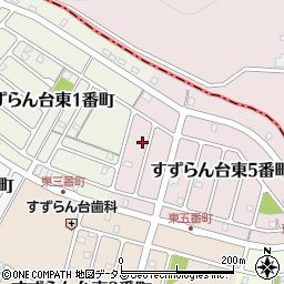 三重県名張市すずらん台東５番町17周辺の地図