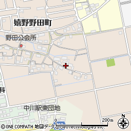 三重県松阪市嬉野野田町周辺の地図