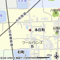 奈良県大和郡山市本庄町131-1周辺の地図