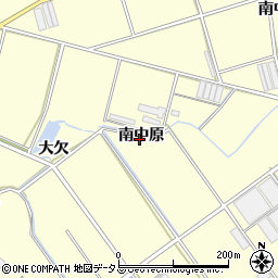 愛知県田原市八王子町南中原周辺の地図