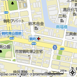 セブンイレブン大阪鶴町１丁目店周辺の地図