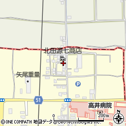 株式会社北田源七商店周辺の地図