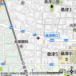 読売新聞　東住吉ＹＣ周辺の地図
