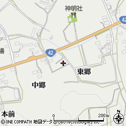 愛知県田原市南神戸町東郷周辺の地図