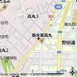 三菱重工業高丸社宅周辺の地図