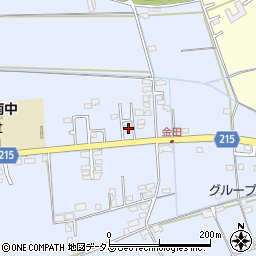 岡山県岡山市東区金田695-5周辺の地図