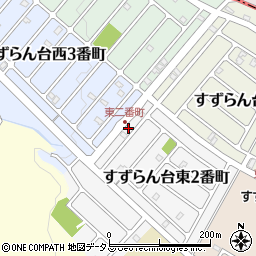 三重県名張市すずらん台東２番町8周辺の地図