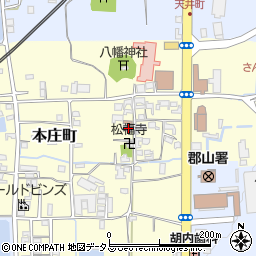 奈良県大和郡山市本庄町175周辺の地図