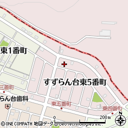 三重県名張市すずらん台東５番町196周辺の地図