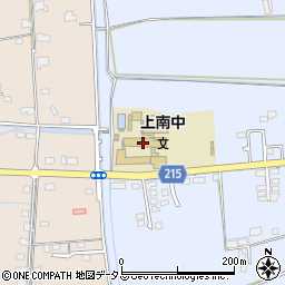 岡山市立上南中学校周辺の地図