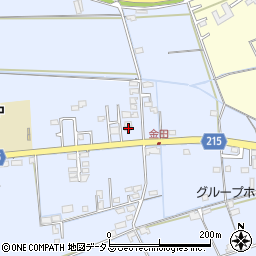 岡山県岡山市東区金田695-4周辺の地図