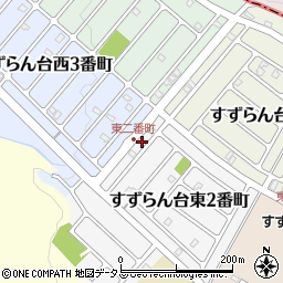 三重県名張市すずらん台東２番町9周辺の地図