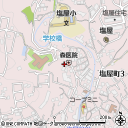 森医院周辺の地図