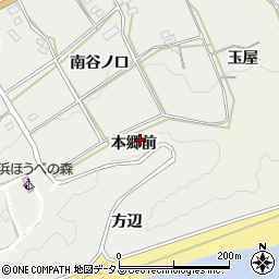 愛知県田原市南神戸町本郷前周辺の地図