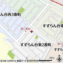 三重県名張市すずらん台東２番町26周辺の地図