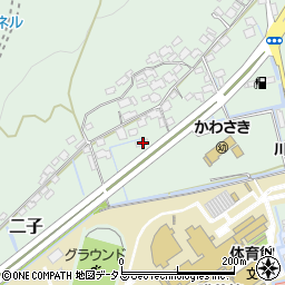岡山県倉敷市二子166周辺の地図