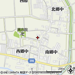 愛知県田原市村松町西郷中6周辺の地図