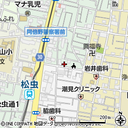 阿倍野区医師会訪問看護ステーション周辺の地図