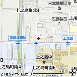 大阪府八尾市上之島町北5丁目33周辺の地図
