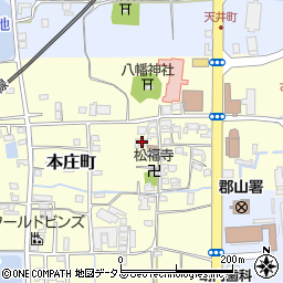 奈良県大和郡山市本庄町177周辺の地図