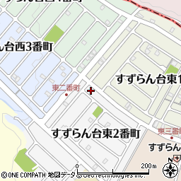 三重県名張市すずらん台東２番町41周辺の地図