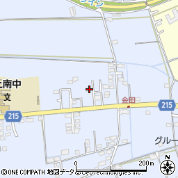 岡山県岡山市東区金田696周辺の地図