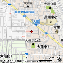 さざん東大阪周辺の地図