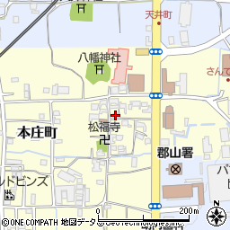 奈良県大和郡山市本庄町145周辺の地図