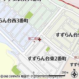 三重県名張市すずらん台東２番町11周辺の地図