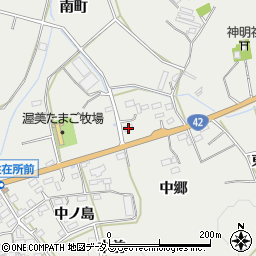 愛知県田原市南神戸町中郷周辺の地図
