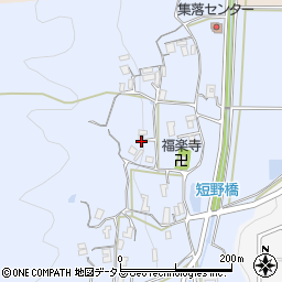 三重県名張市短野周辺の地図