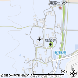 三重県名張市短野周辺の地図