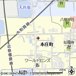 奈良県大和郡山市本庄町135周辺の地図